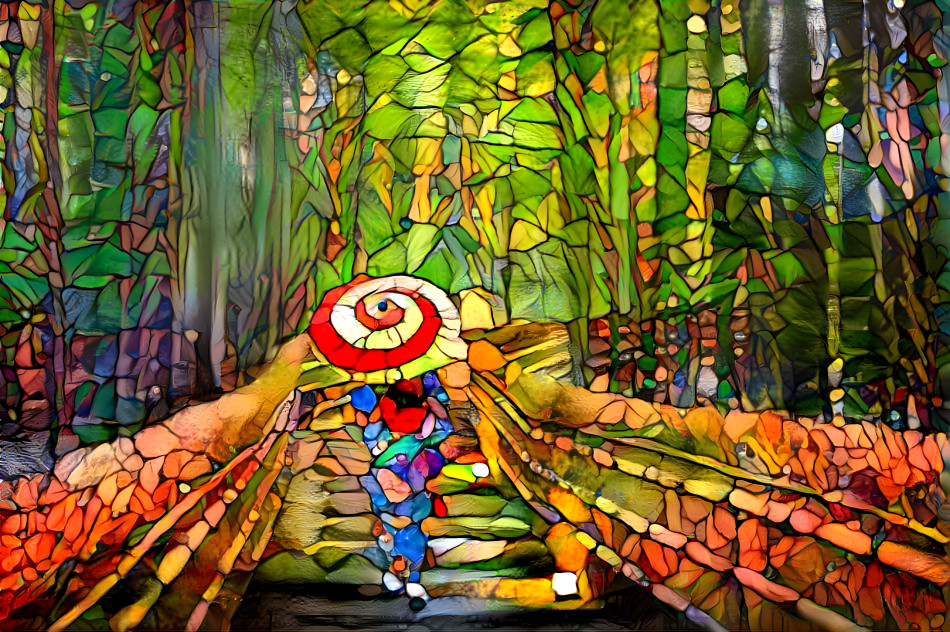 Stained glass walk
