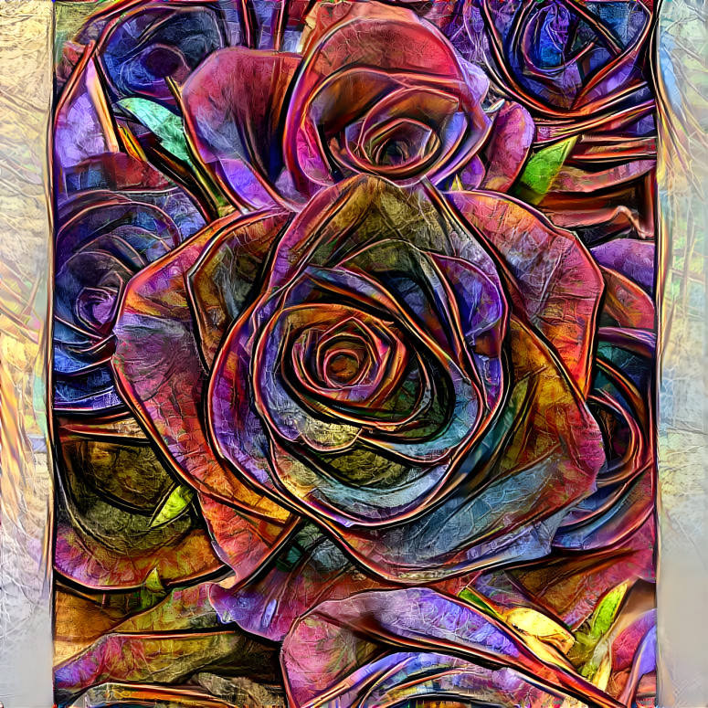 Rainbow  rose