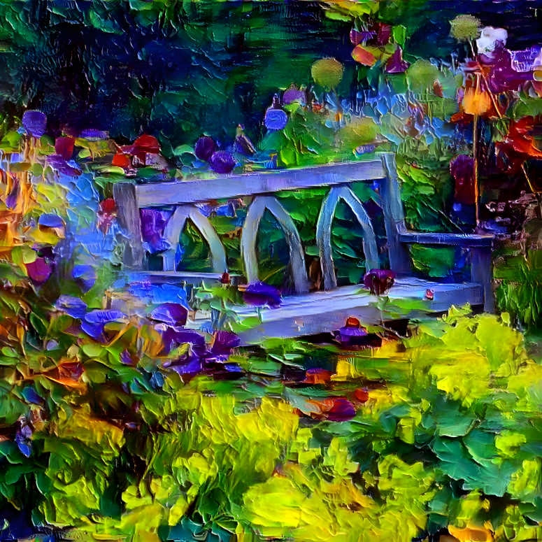 The garden bench