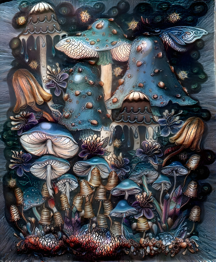 Bronze mushrooms