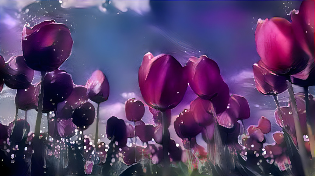 Purple poppies