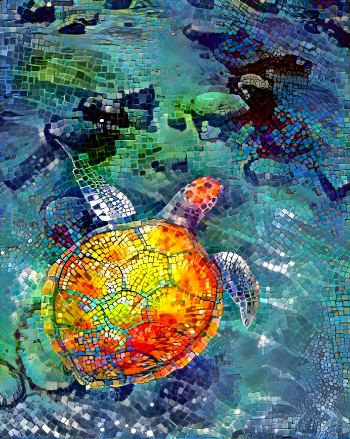 Turtle mosaic