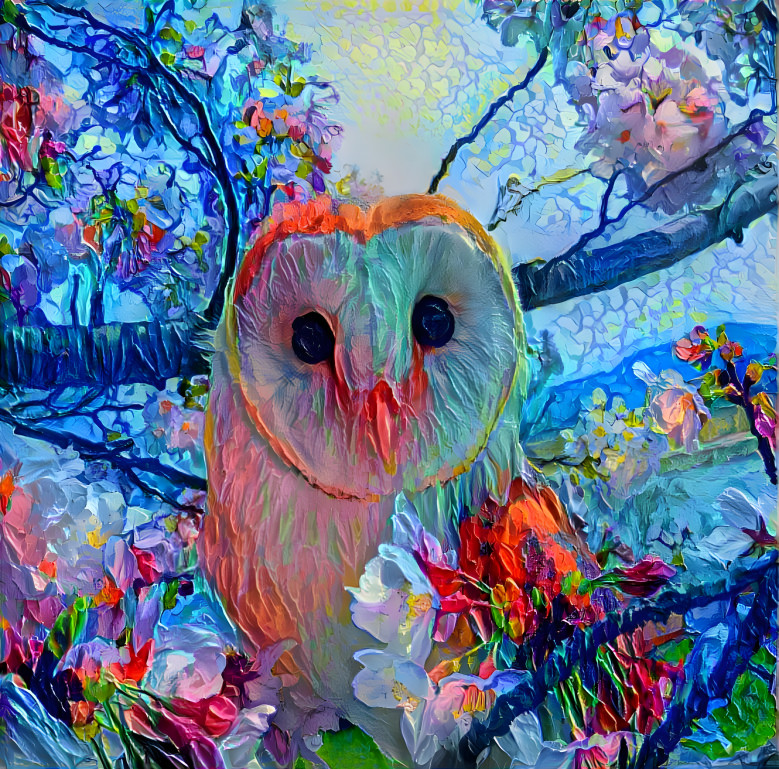 Acrylic owl