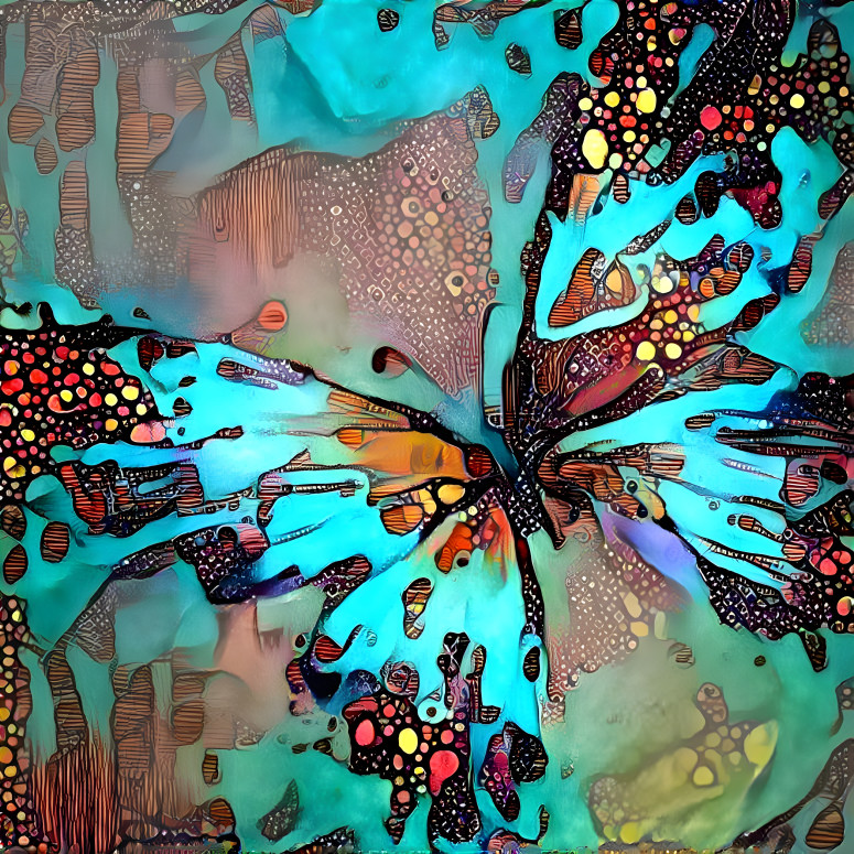 Aqua butterfly 