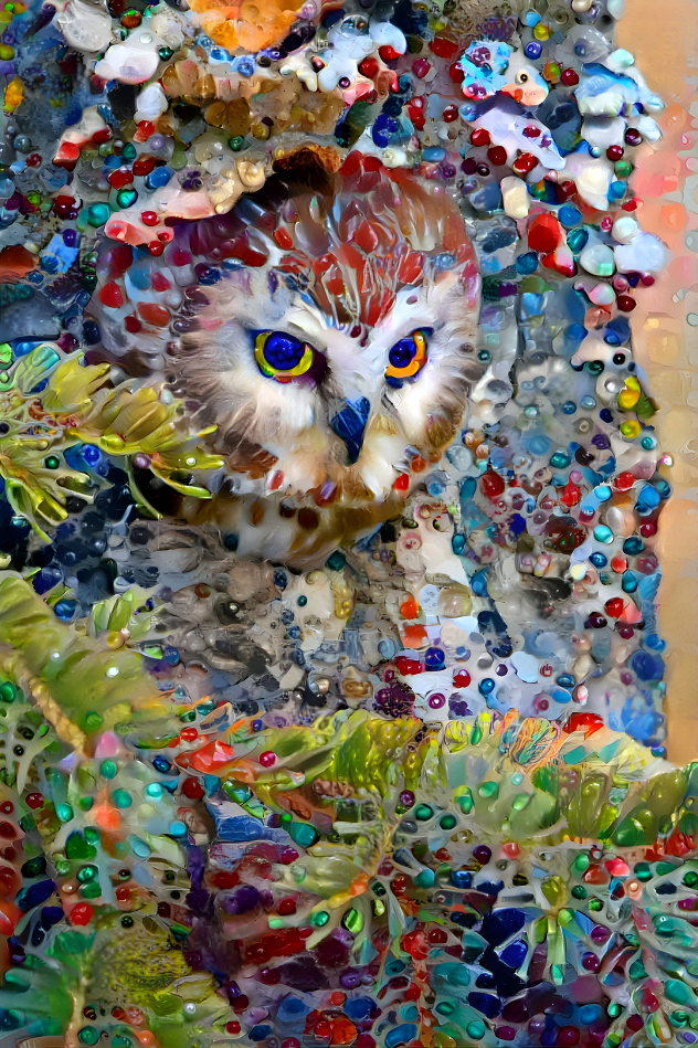 Bejeweled owl