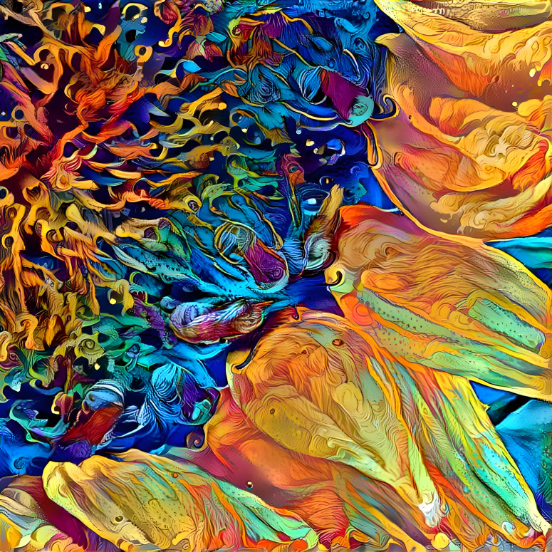Sunflower petals