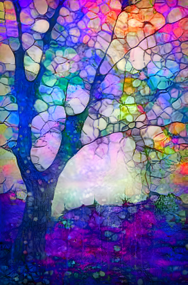 Tree of webbing colors