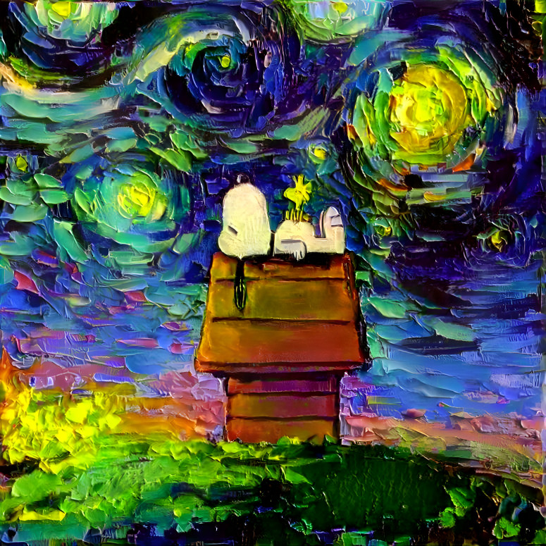 Snoopy in Acrylics 