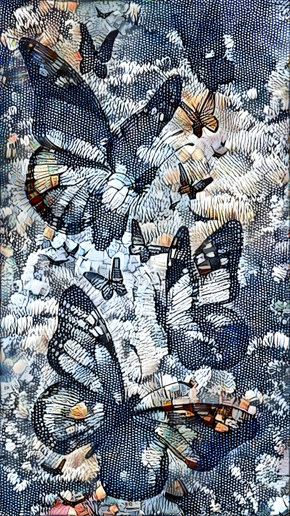 Needlepoint butterflies