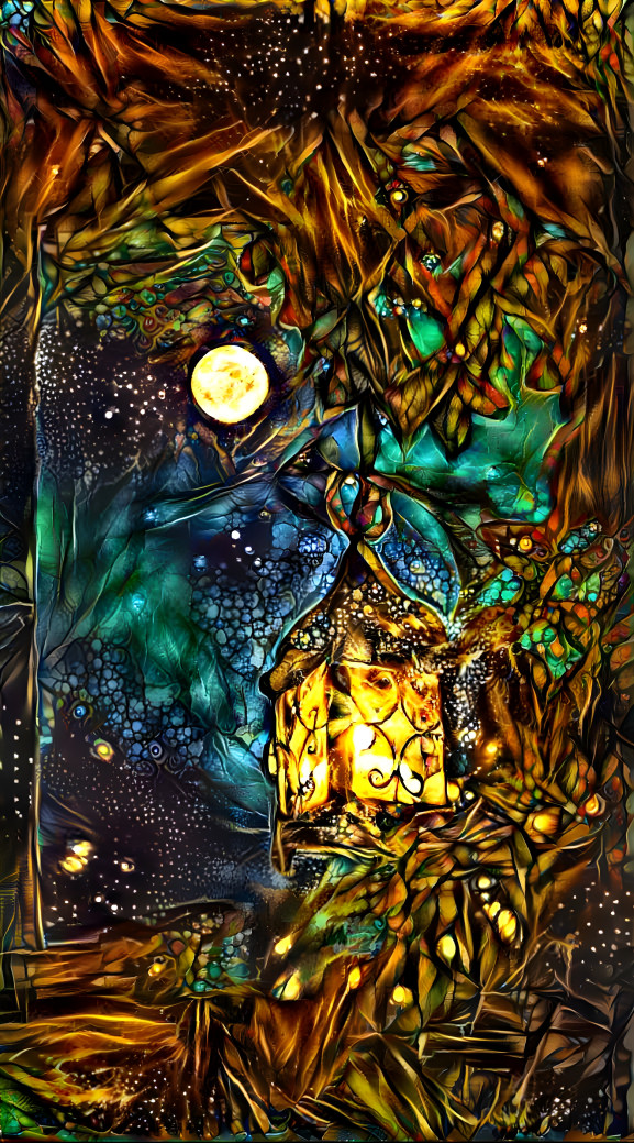 Moonlight and lanterns