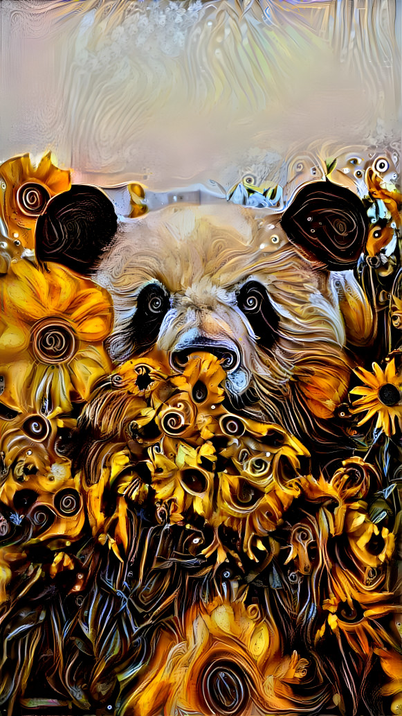 Sunflower panda