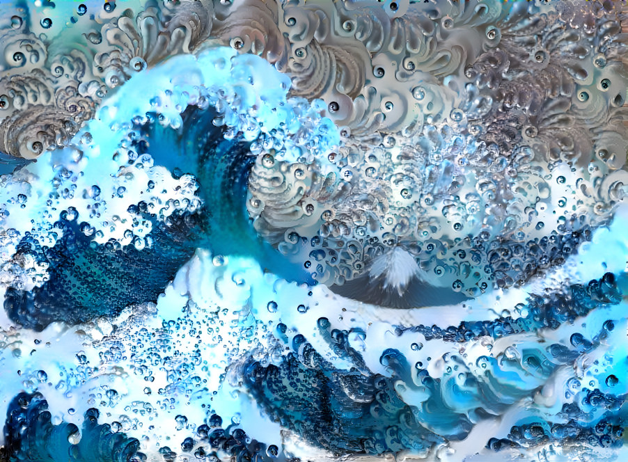 The wave in swirls