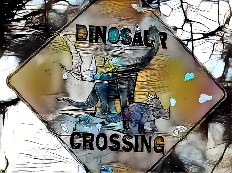 Dinosaur Crossing, enter at your own risk