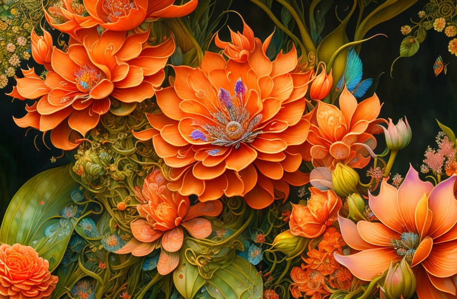 fantastic orange flowers