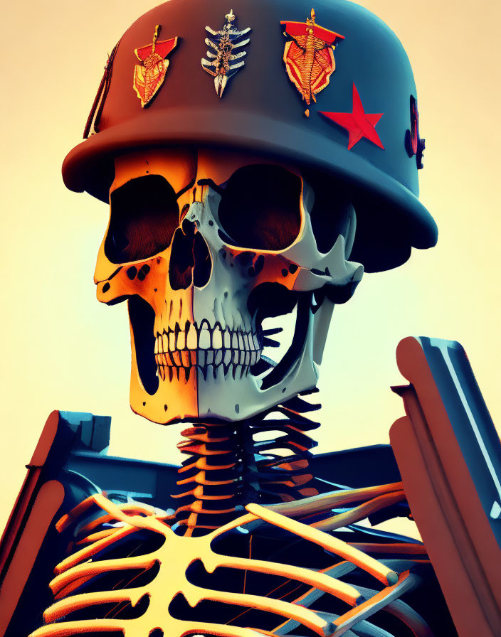 Soldier skeleton Art