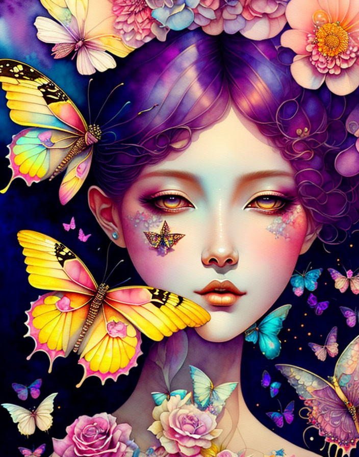  butterflies and girls