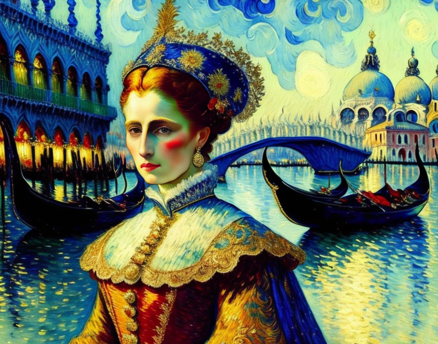  Venice Carnival by Van Gogh