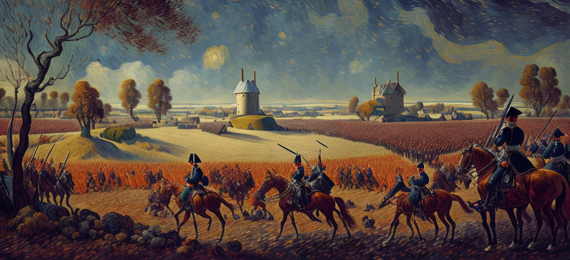 Battle of Waterloo by Van Gogh 1