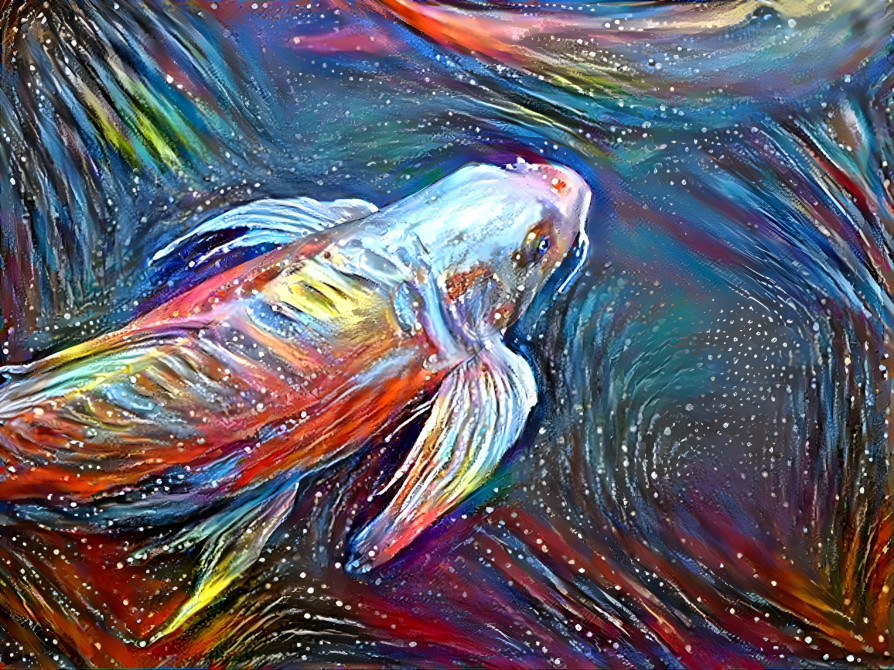 Vibrant koi fish