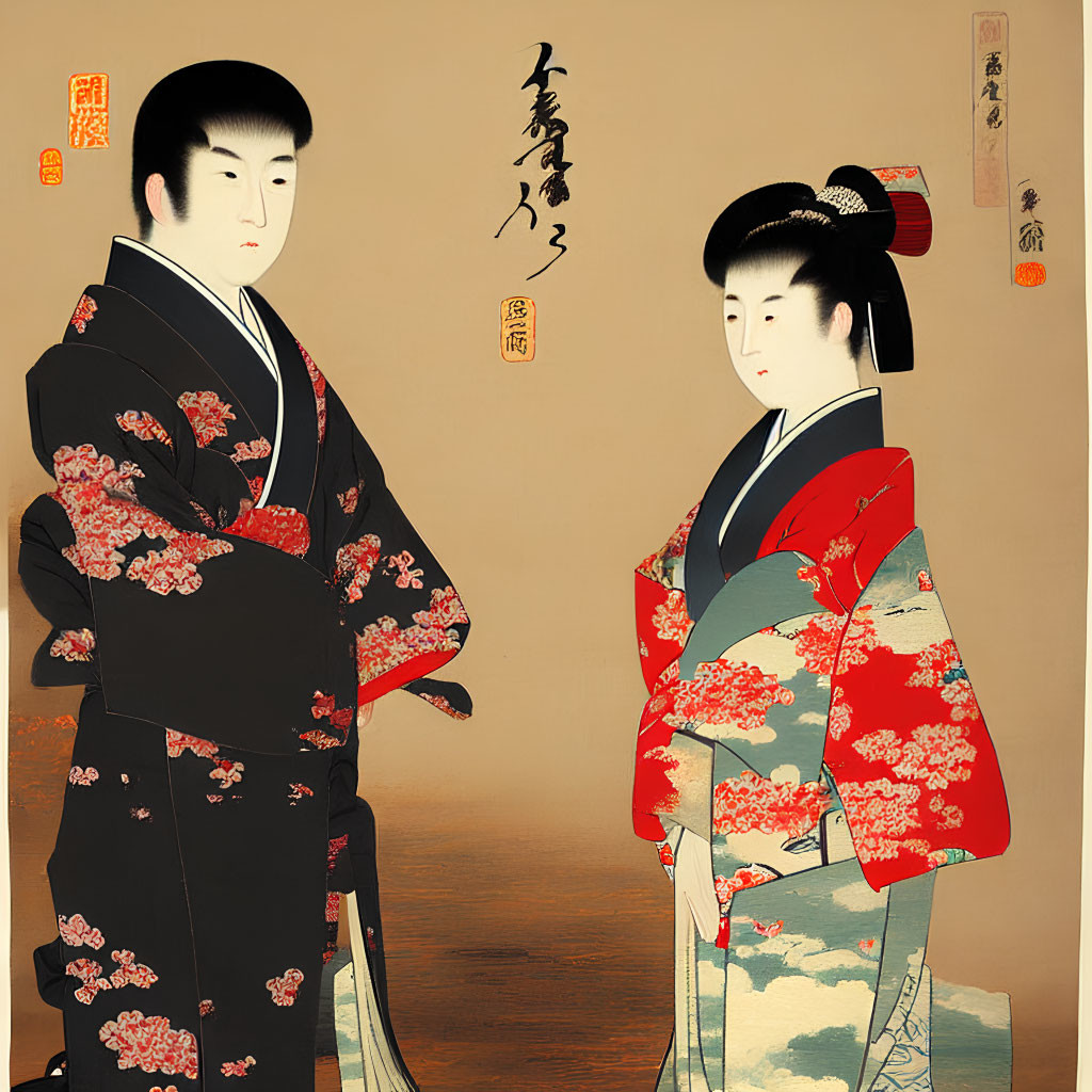 Japanese married couple 
