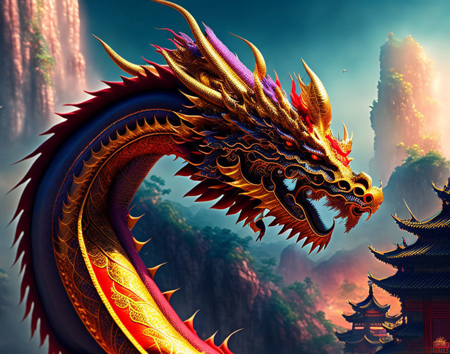 Earthly Chinese dragon