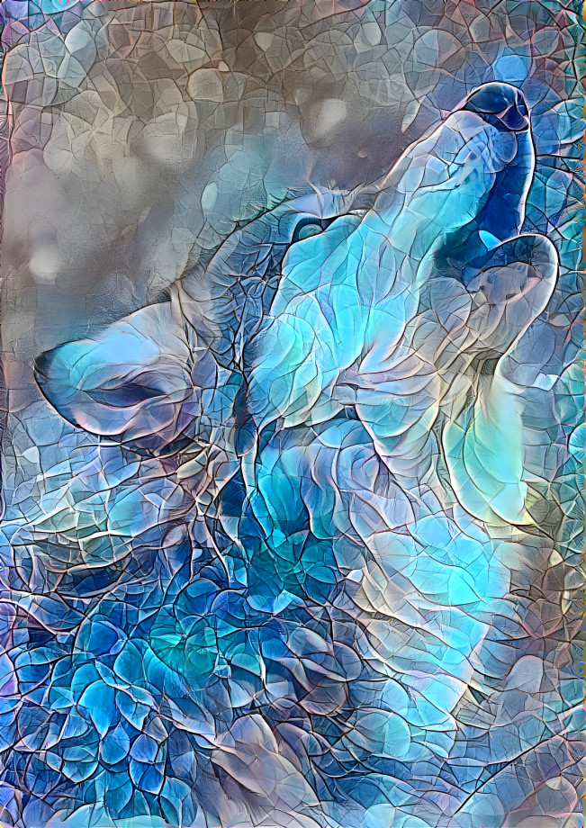 mosaic wolf