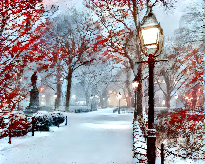 Street in winter
