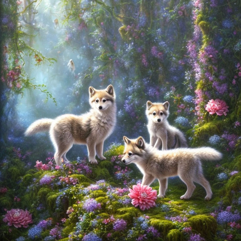 wolves in fairy land