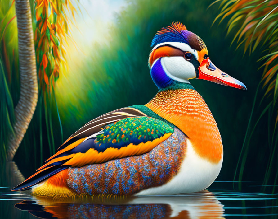 beautiful duck