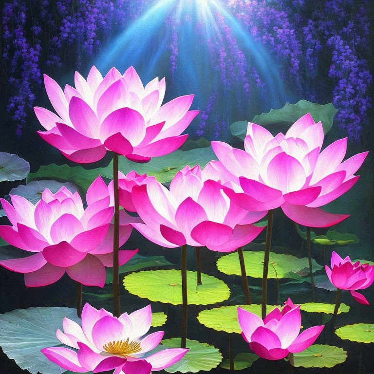lotus flower in a garden