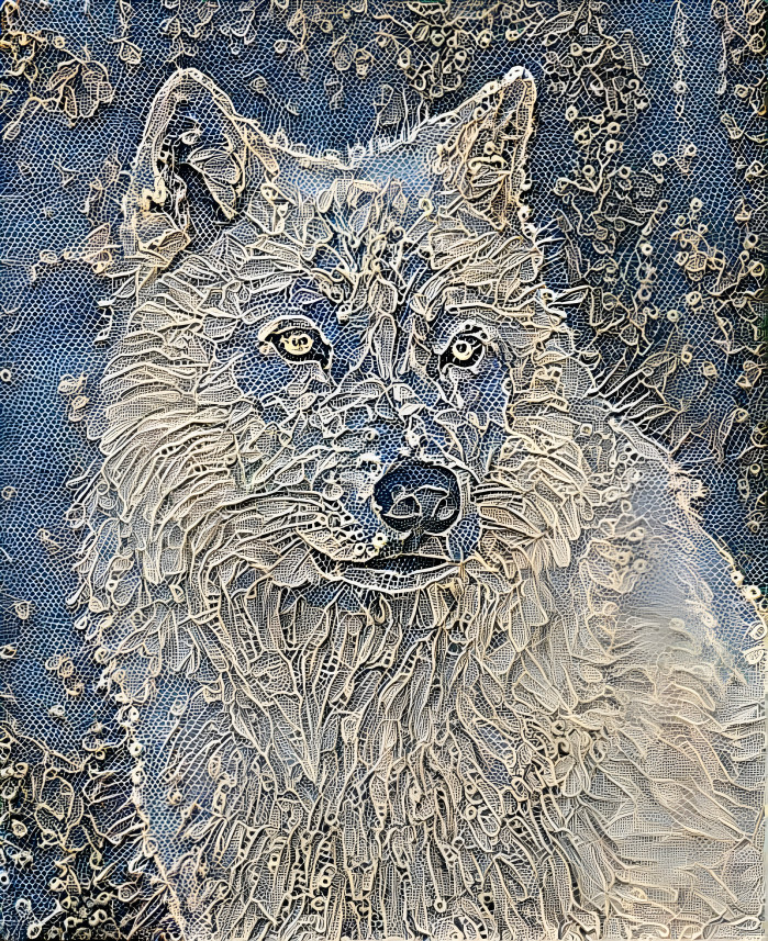 Embroidered Wolf