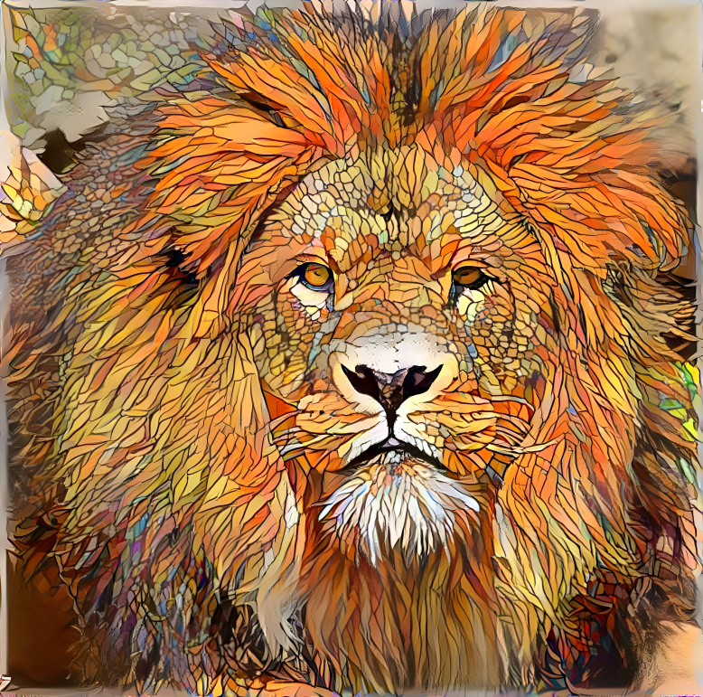 Mosaic Lion