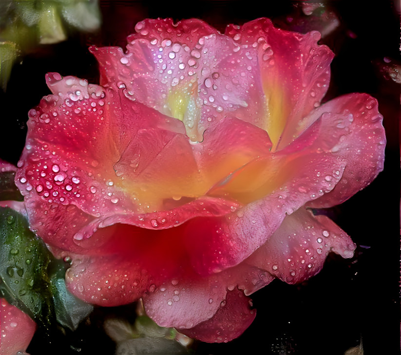 Rose with Waterdrops