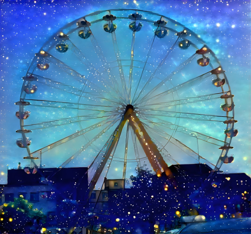 Feeris Wheel at Night