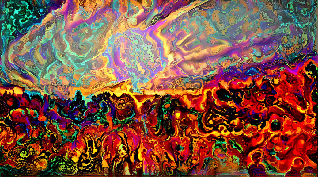 Oil painting on LSD