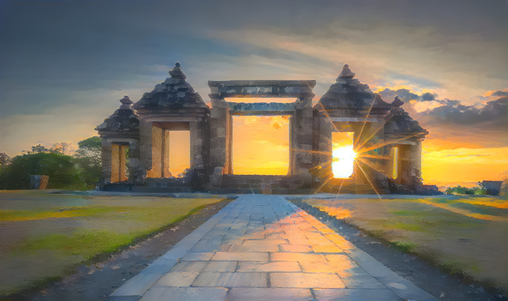 Gate of Sunsets at Ratu Boko Ancient Palace