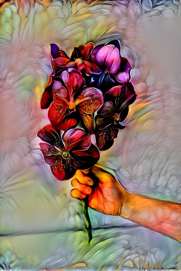 HAND WITH FLOWERS 