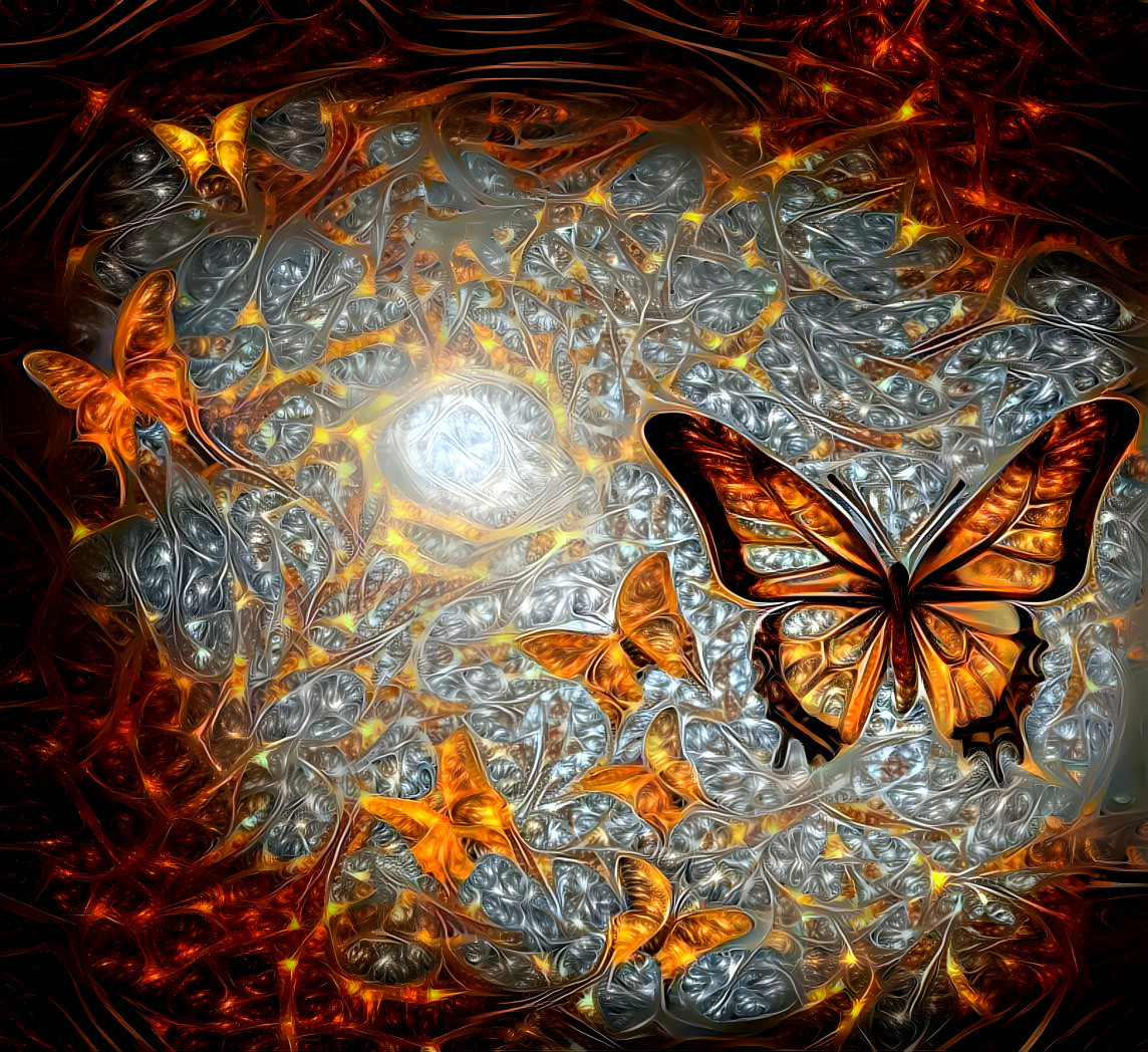 crystal butterflies