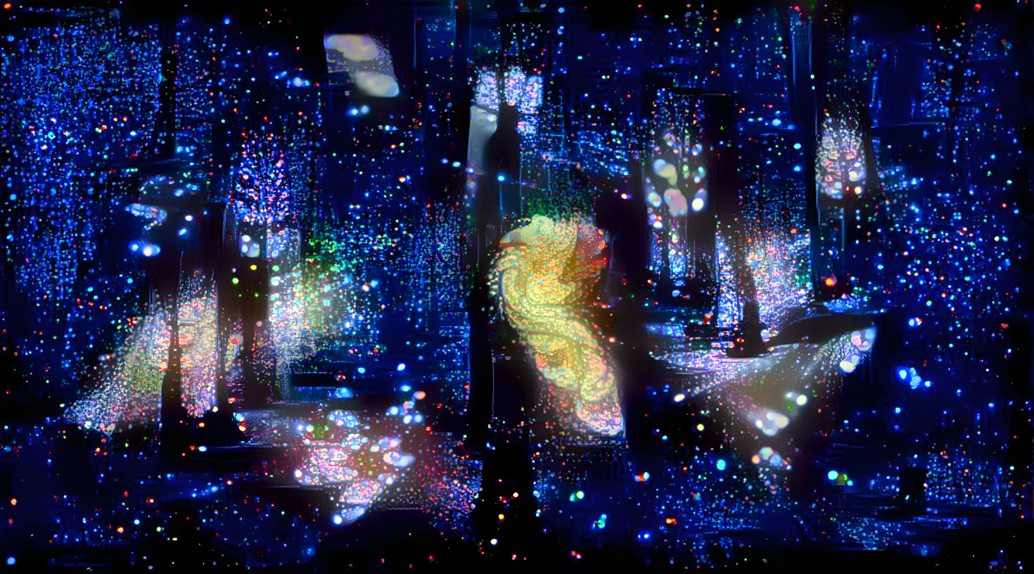 stardust in the forest