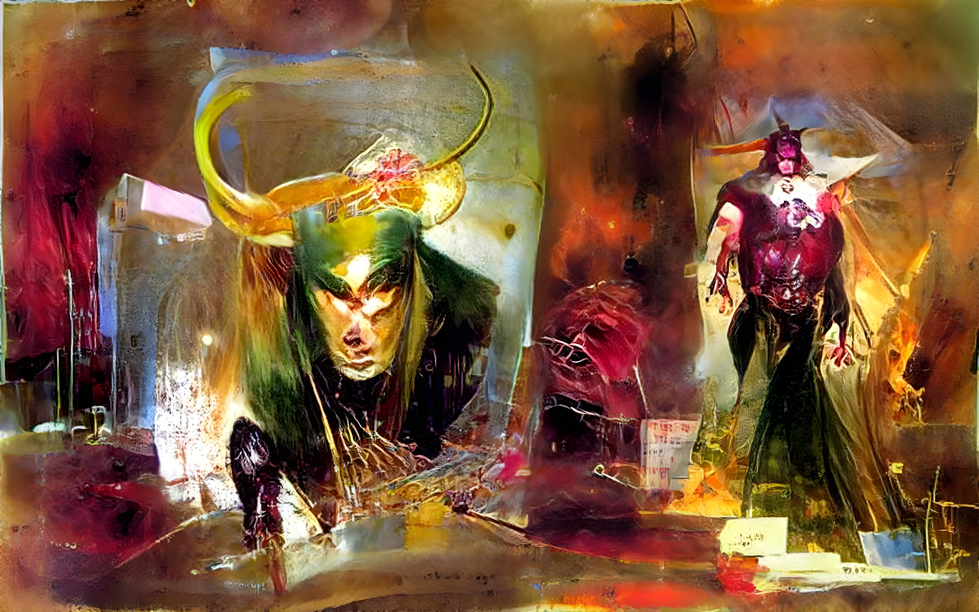 Loki and Mephisto, romantic doll action set