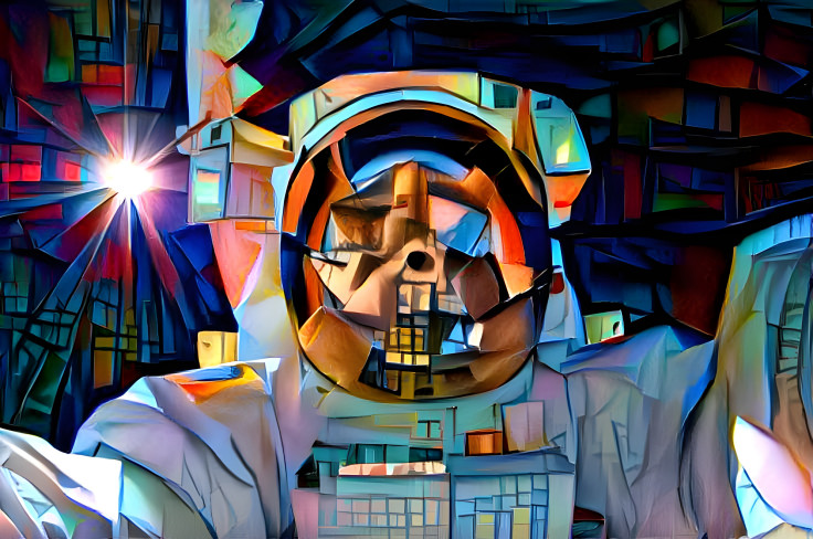 Cubist Astronaut or exploration squared