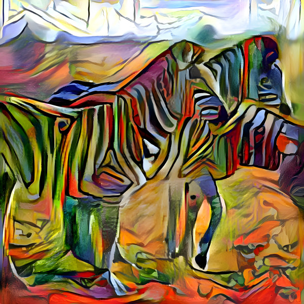 zebras in a group