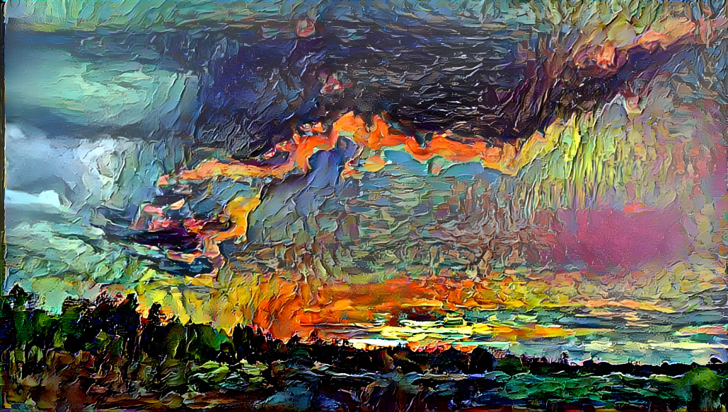 Painterly sunset