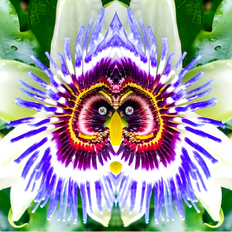 Dream Passion Flower Owl