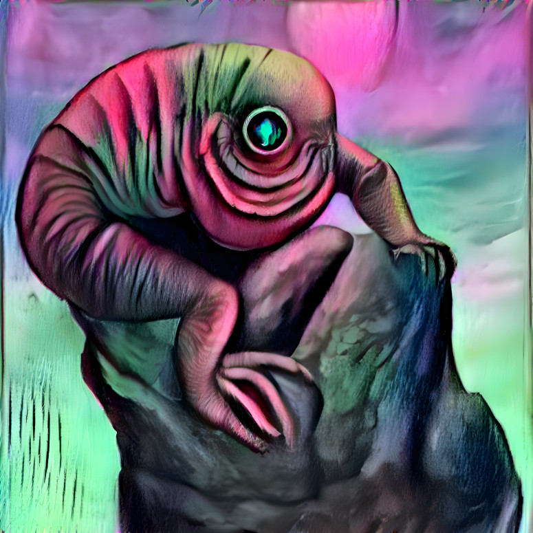 Weird Animal on a rock
