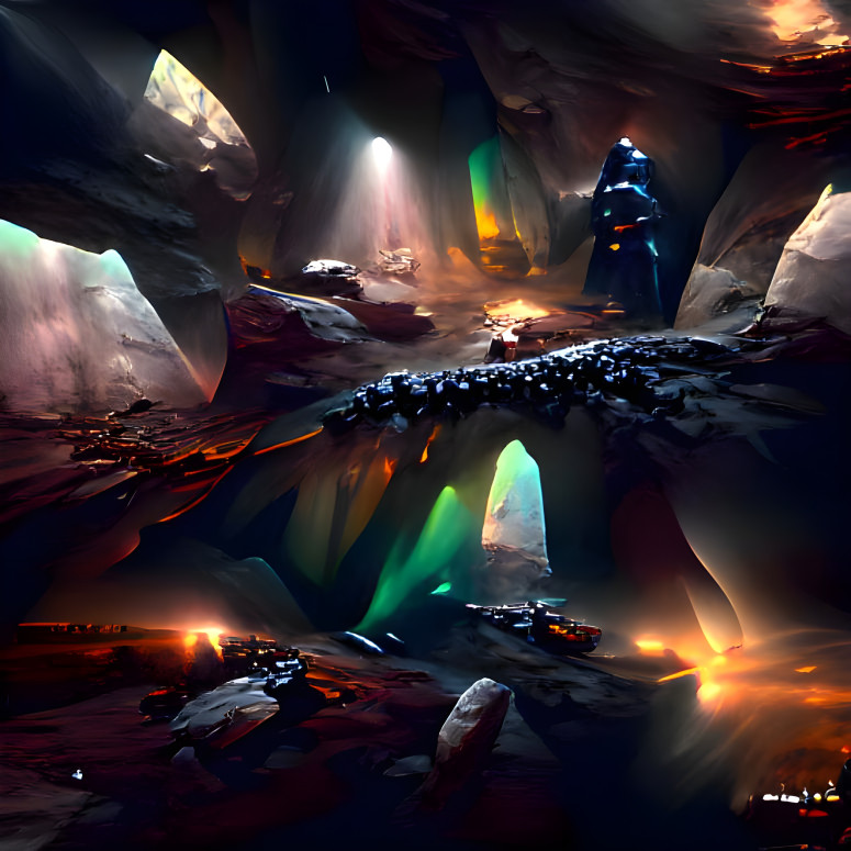 Colored Crystal Cavern