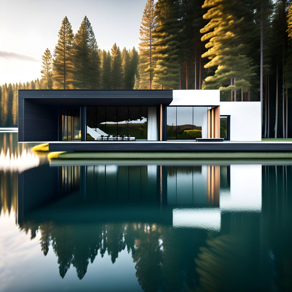 Modern House on the Lake