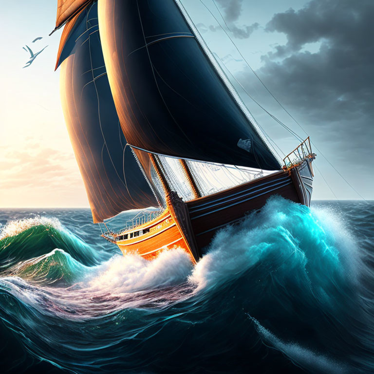 Sailing in rough waters
