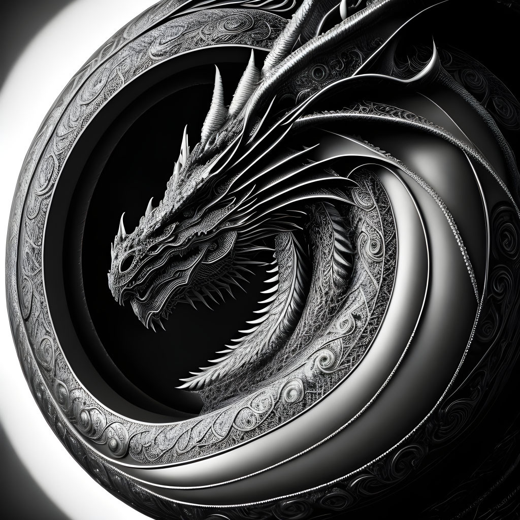 Dragon on a Sphere