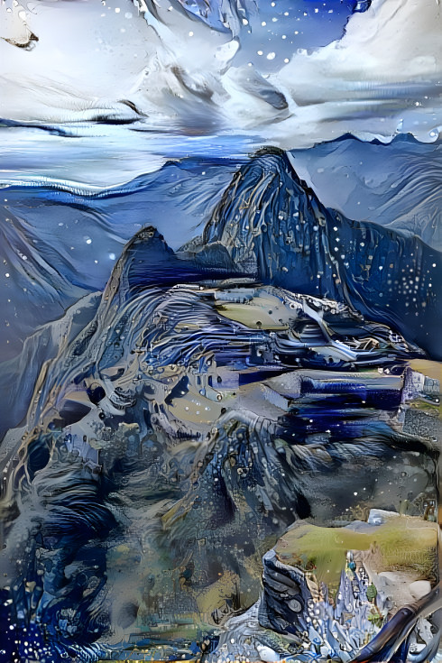 Machu Picchu Swirl Blue